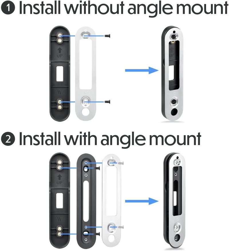 Wasserstein No-Drill Mount Compatible with Google Nest Doorbell (Battery) - Avoid Drilling and Protect Your Walls - Image 3