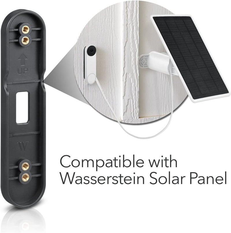 Wasserstein No-Drill Mount Compatible with Google Nest Doorbell (Battery) - Avoid Drilling and Protect Your Walls - Image 4