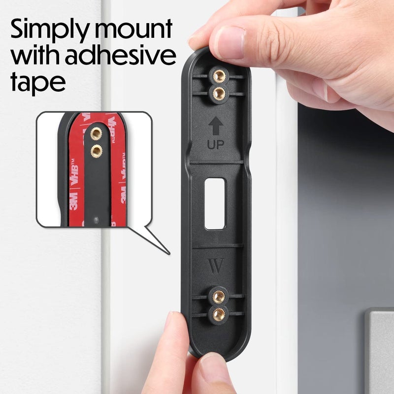 Wasserstein No-Drill Mount Compatible with Google Nest Doorbell (Battery) - Avoid Drilling and Protect Your Walls - Image 2