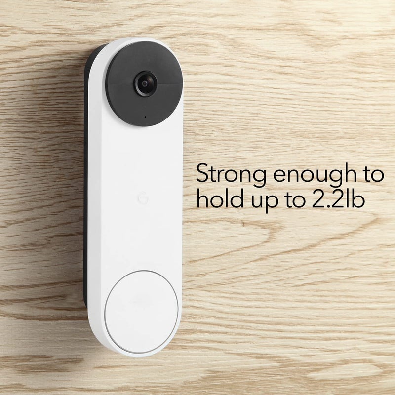 Wasserstein No-Drill Mount Compatible with Google Nest Doorbell (Battery) - Avoid Drilling and Protect Your Walls - Image 5