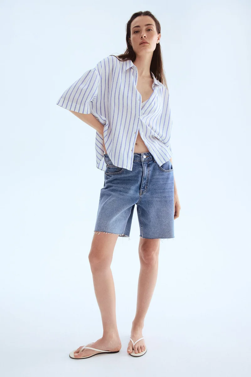 H&M Linen-blend shirt