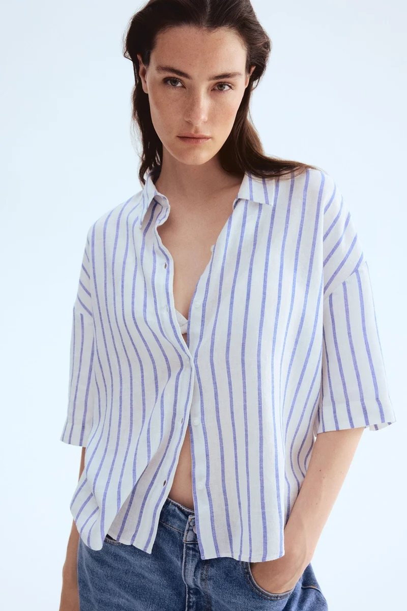 H&M Linen-blend shirt
