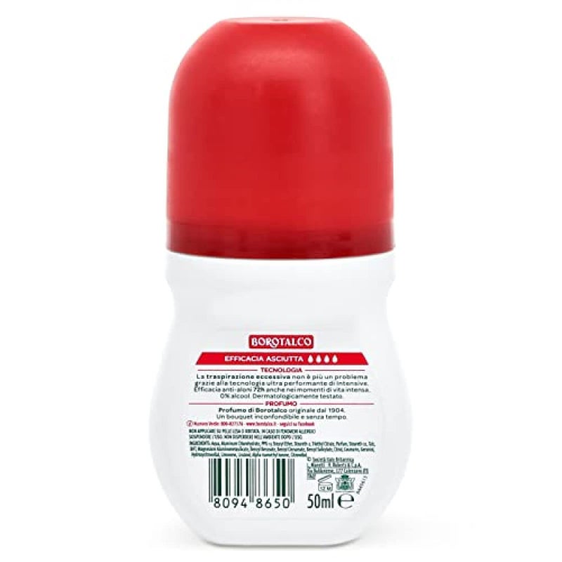 Borotalco: Deo Roll On"intensive microtalc" 50 ml (1.69 fl.oz) - Image 1