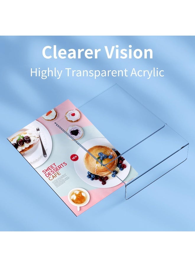 TPGP A4 Acrylic Sign Holder: 6 Pack Clear L-Shape Menu Display Stand For Poster - Restaurant Office Shop - Image 3