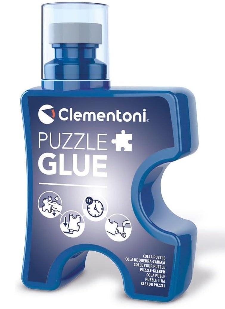Clementoni - Clementoni Puzzle Glue 200mL | Jigsaw Puzzle Glue | Easy to Apply | Quick Drying | with Sponge Head - Image 1