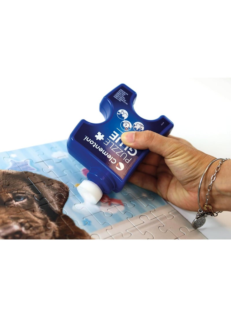 Clementoni - Clementoni Puzzle Glue 200mL | Jigsaw Puzzle Glue | Easy to Apply | Quick Drying | with Sponge Head - Image 1