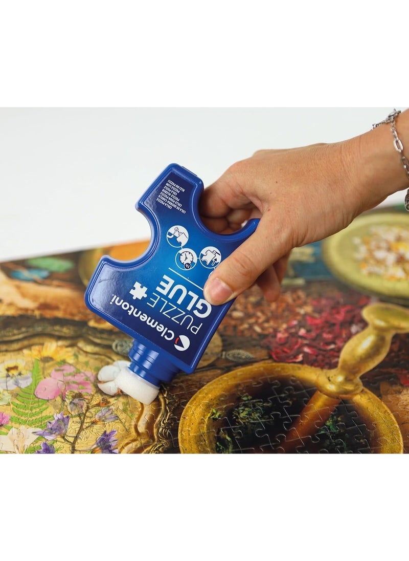 Clementoni - Clementoni Puzzle Glue 200mL | Jigsaw Puzzle Glue | Easy to Apply | Quick Drying | with Sponge Head - Image 1