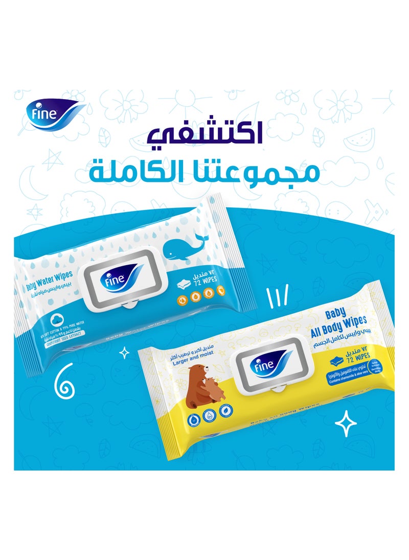 Fine Baby Baby Lotion Wipes 40 Count  - Image 5