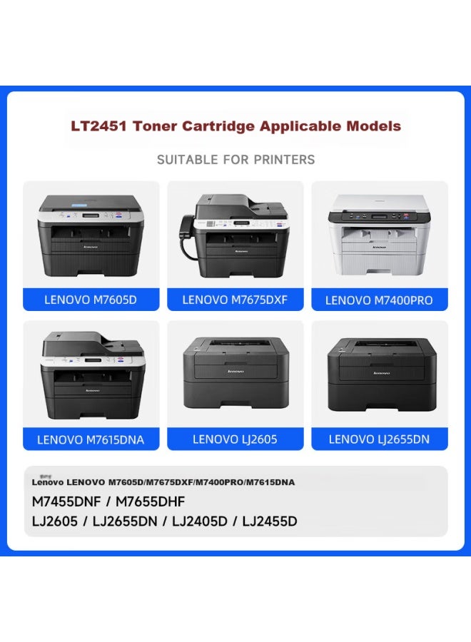 Tianse Tn2215 Toner Compatible With Brother 7380 Toner 7360 7080 2260 2240 7180 Lenovo M7400 Printer Toner M7450f M7605d 7615 Lj2655