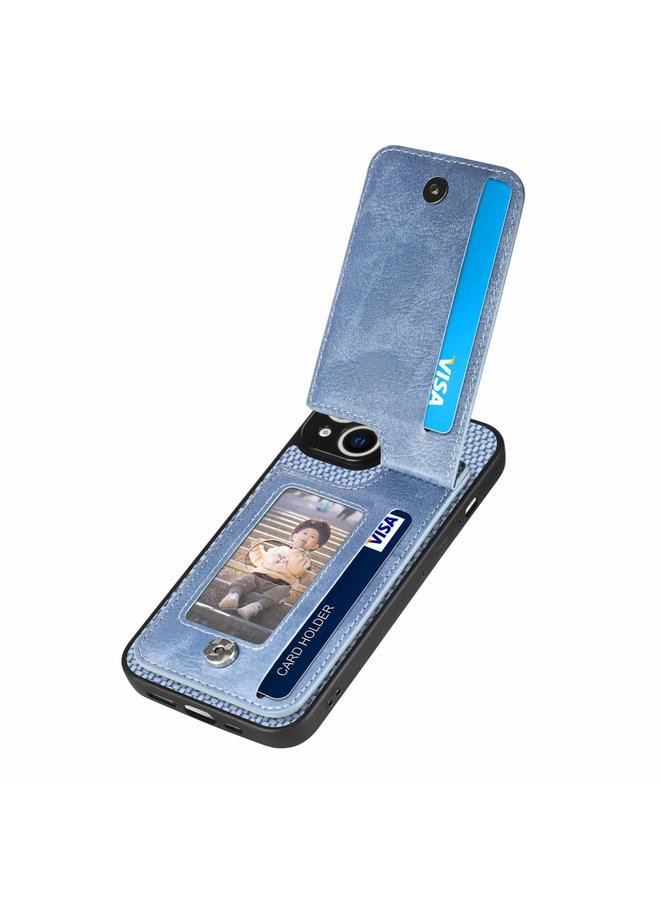 اس-توب جراب هاتف iPhone 14 من ألياف الكربون مع سحاب رأسي قابل للطي - Image 3