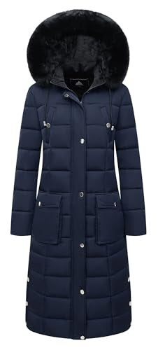 MOERDENG Women's Waterproof Long Winter Coat Thickened Down Alternative Jacket Warm Puffer Jacket Parka - Image 1