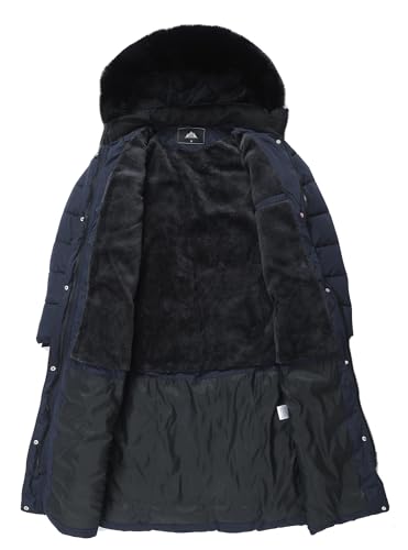 MOERDENG Women's Waterproof Long Winter Coat Thickened Down Alternative Jacket Warm Puffer Jacket Parka - Image 4