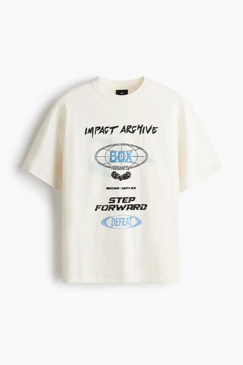 H&M Loose Fit Boxy printed T-shirt