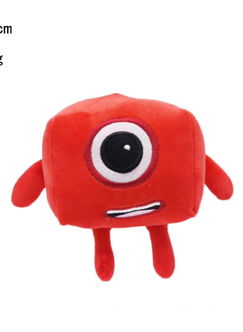 Numberblocks Cartoon Number Plush Doll Toys Educational Stuffed Movie Anime Figure, No.1 Red - Image 2