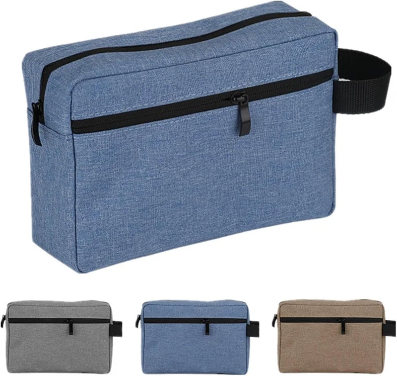Makeup Bag Travel Mens Toiletry Bag Women Cosmetic Necessaire Case Ladies Makeup Beauty Wash Pouch Handbag Organizer for Storing Cosmetics(A-Blue) - Image 4