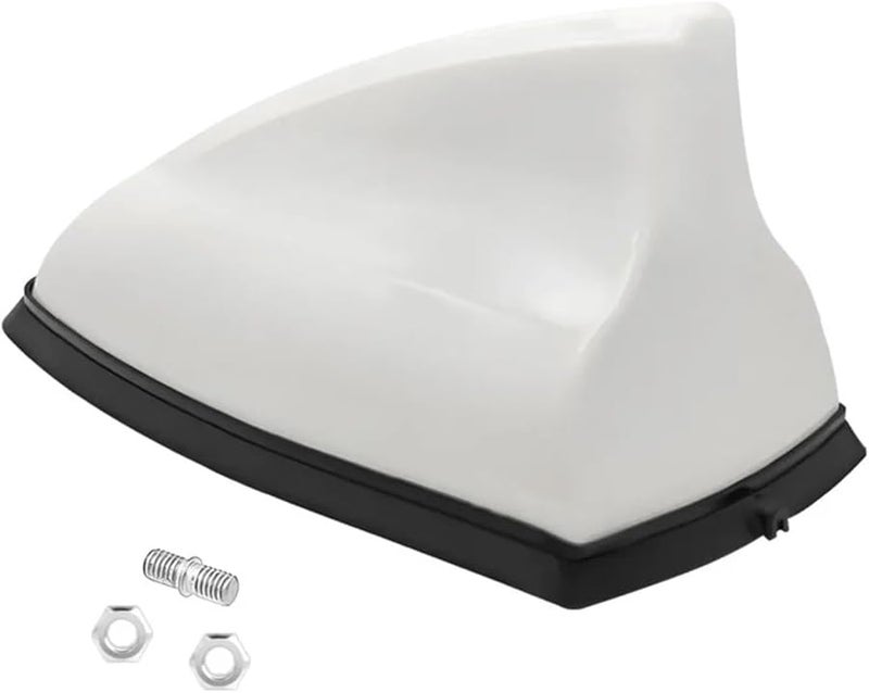 White Car Antenna Cover Roof Tail Wing Base Replacement For Kia - Image 2