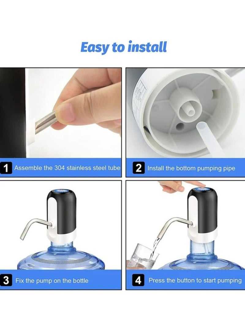 Denx Water Bottle Pump Water Dispenser Portable Electric Water Pump USB Charging - Image 4