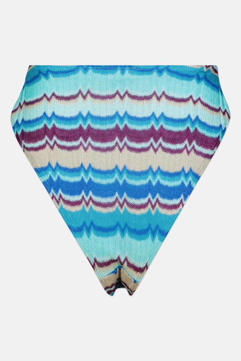 RIVER ISLAND Women Textured Pull On Bikini Bottom, Multicolor - Image 2