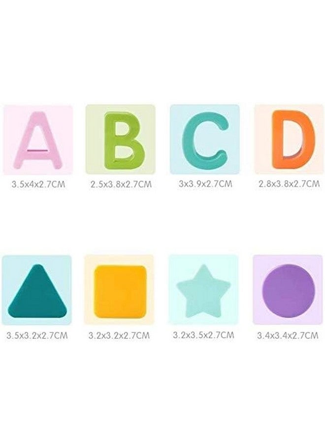 Goyal's Shape Sorter Toy for Toddlers | Shape and Color Learning with ABC & Shapes Blocks | Sorting and Matching Playset with Carry Handle for Easy Storage for Kids (16 Alphabetic Shape Blocks) - Image 2