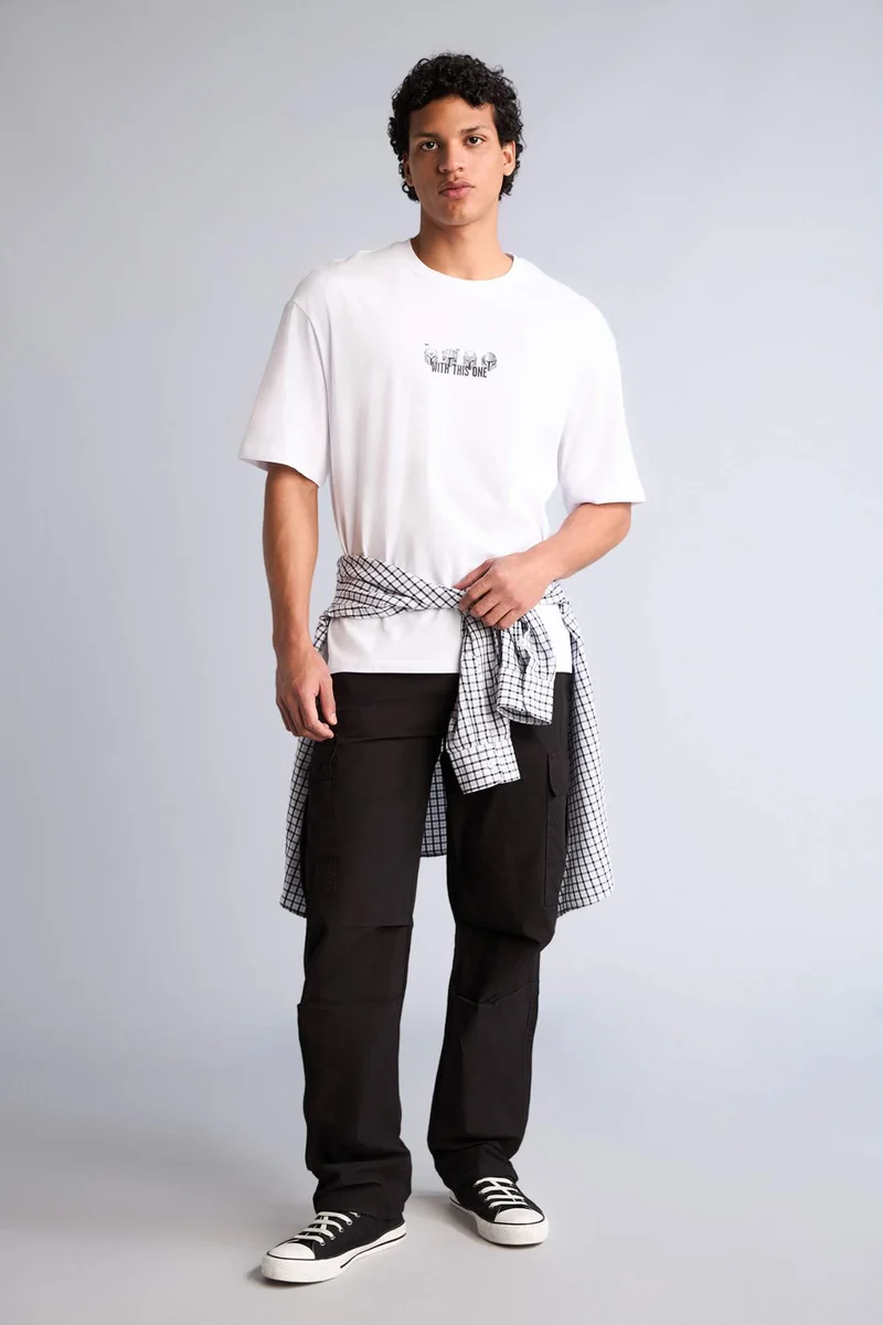 DeFacto Baggy Cargo Pocket Trousers