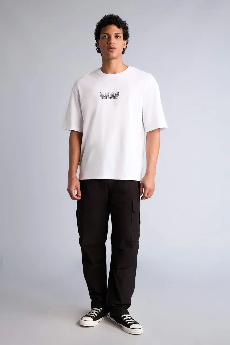 DeFacto Baggy Cargo Pocket Trousers