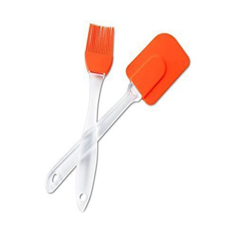 Hanumex Silicone Spatula and Pastry Brush Set HeatResistant Kitchen Tools for Cake Mixing Decorating Baking Cooking and Glazing - Image 2