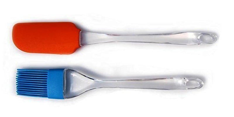 Hanumex Silicone Spatula and Pastry Brush Set HeatResistant Kitchen Tools for Cake Mixing Decorating Baking Cooking and Glazing - Image 1