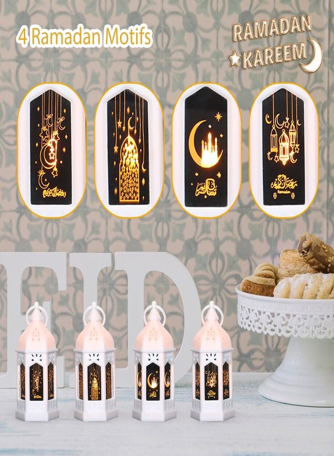 LLQ فوانيس رمضان الصغيرة من LLQ (12 قطعة - 5 بوصات) - فوانيس مغربية صغيرة للزينة، زينة عيد مبارك للمنزل، هدايا رمضان للعائلة، قطعة مركزية للطاولة - Image 5