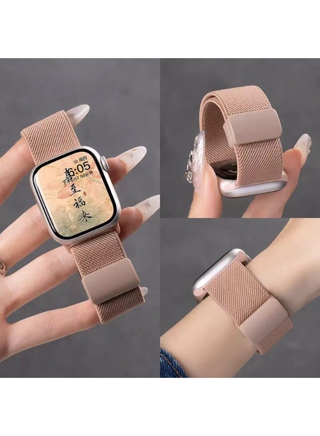 Watch Band Compatible for Apple Watch Series Band 42mm 44mm 45mm 46mm 49mm women, Genuine Leather Double Tour Designed Slim Replacement Strap for iWatch Series10 9 8 7 6 SE - Image 4