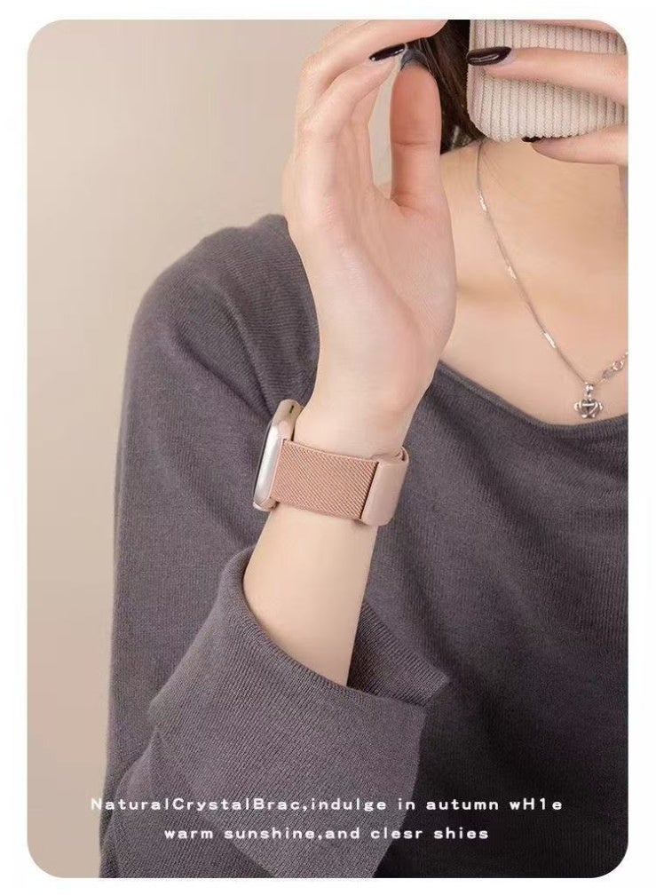 Watch Band Compatible for Apple Watch Series Band 42mm 44mm 45mm 46mm 49mm women, Genuine Leather Double Tour Designed Slim Replacement Strap for iWatch Series10 9 8 7 6 SE - Image 1