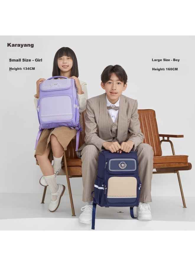 KaLay Kala·y Elementary School Backpack For Grades 4-6, Lightweight Backpack For Boys And Girls, Large Capacity Shoulder Bag, Lavender Purple, 22l - Image 1