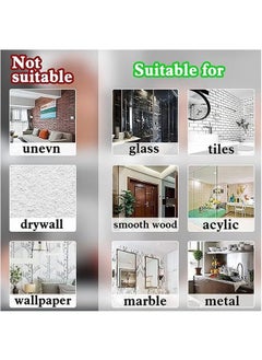 Realfrog 16-Piece Self Adhesive Curtain Rod Bracket, No Drill Drapery Hooks Holder, Plastic Easy Sticky Curtain Rod Hooks for Kitchen, Bathroom, Hotel (White/Transparent))  - Image 4