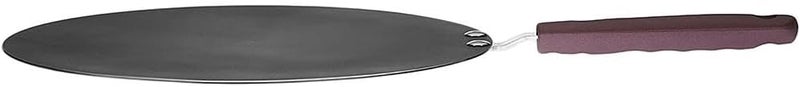 2 Pieces Dosa Tava Pan Nonstick Flat Griddle Pan Aluminum Alloy Pancake Pan Frying Pan with Oil Brush Suitable for Kitchen Cooking Breakfast - Image 1