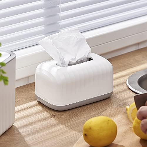 MAPPLE CREATION Tissue Box Holder Napkin Tissue Box with Spring Delicate Durable Tissue Box Holder Napkin Dispenser Decorative Tissue Storage, Napkin Dispenser, Simple Tissue Box - Image 1