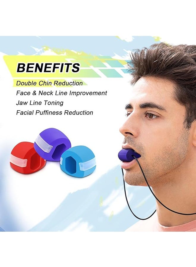 هافن Jawline Exerciser Jawline Exerciser Jawline, and Neck Exerciser -Define Your Jawline, Slim and قل وجهك, Look Younger and Healthier -يساعد على تقليل الإجهاد والشوق إلى ممارسة Jawline Exerciser أداة Men & Women-2PCS. - Image 5
