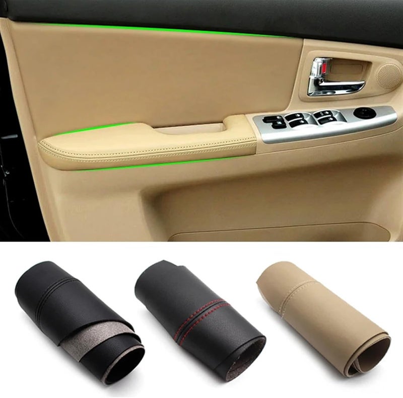 QASULER Microfiber Leather Door Panel Covers for Kia Spectra Cerato - Image 4