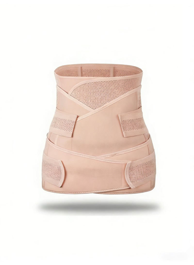 YelaJoy 3 In 1 Postpartum Medical Abdominal Girdle To Strengthen Muscles, Sculpt The Abdomen, And Restore A Natural Shape, Pelvis And Around The Stomach Very Comfortable Breathable And Under Clothes(L)) - Image 1
