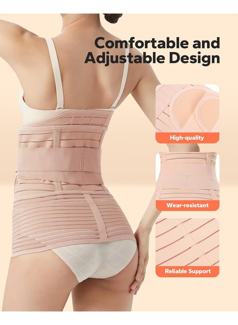 YelaJoy 3 In 1 Postpartum Medical Abdominal Girdle To Strengthen Muscles, Sculpt The Abdomen, And Restore A Natural Shape, Pelvis And Around The Stomach Very Comfortable Breathable And Under Clothes(L)) - Image 4