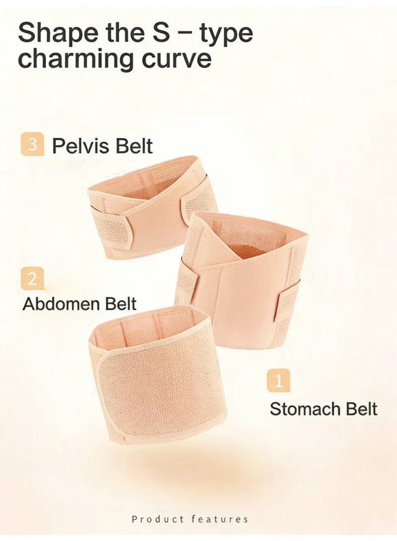 YelaJoy 3 In 1 Postpartum Medical Abdominal Girdle To Strengthen Muscles, Sculpt The Abdomen, And Restore A Natural Shape, Pelvis And Around The Stomach Very Comfortable Breathable And Under Clothes(L)) - Image 5