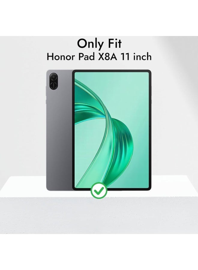 Muzz حماية شاشة لجهاز HONOR Pad X8a، 11 بوصة، زجاج مقسى بصلابة 9H، شفاف HD، مضاد للخدش، حافة 2.5D (Honor Pad X8a 11inch) - Image 2
