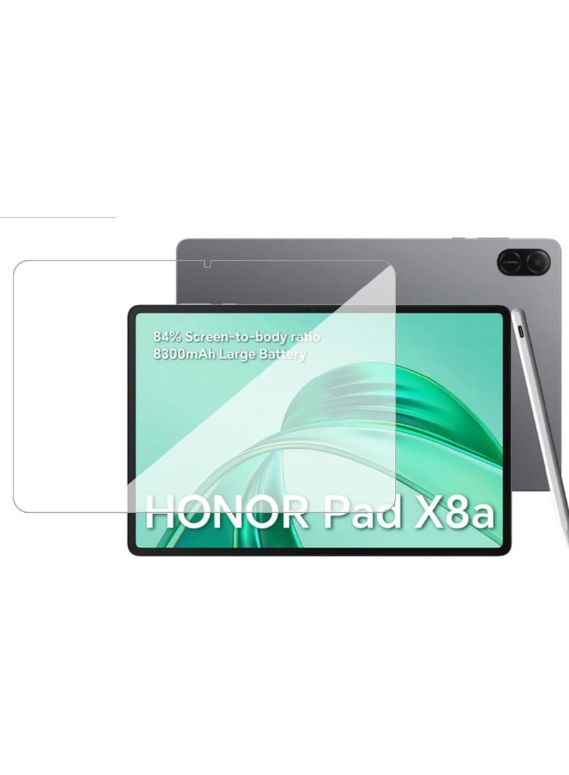 Muzz حماية شاشة لجهاز HONOR Pad X8a، 11 بوصة، زجاج مقسى بصلابة 9H، شفاف HD، مضاد للخدش، حافة 2.5D (Honor Pad X8a 11inch) - Image 1