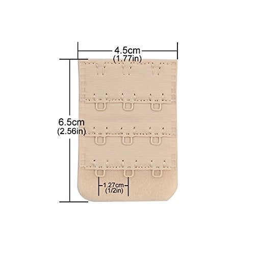 Closecret Women's Bra Extender Bra Band Breathing Room Multi-size(3 Hooks 1/2 Inch Spacing) - Image 2