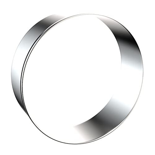 QAAQS Circle Round Biscuit Cookie Cutter Set - Large Donut Cutter Ring Molds - 5 Inch, 4 Inch, 3 Inch, 2 Inch - Geometric Plaque Cookie Cutters Shapes - Stainless Steel - Image 4