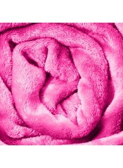 Hotel Linen Klub Single Micro Fleece Flannel Blanket 260 GSM Super Plush and Comfy Throw Blanket Size 150 x 200cm Fuschia Pink  - Image 3