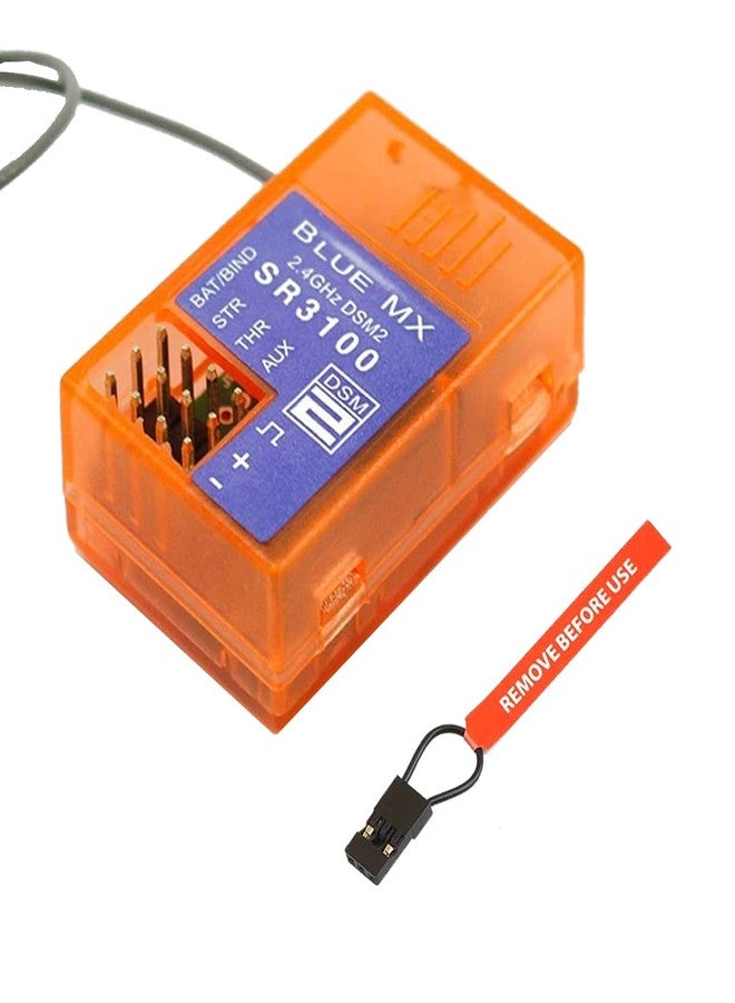 HOBBYMATE DSMR Receiver Compatible with DX2L DX2E DX3E DX2S DX3S DX4S DX3R DX3C DX4C DX5C Radio Transmitter, 2.4G SR3100 DSM2 Receiver 3 Channels - Pack of 2 - Image 3