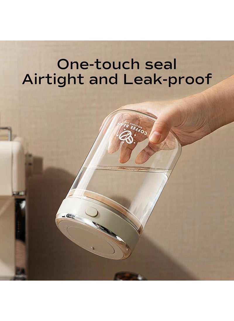 Airtight Coffee Canister Coffee Container with One-Way CO2 Valve and Freshness Tracker, Perfect for Coffee Bean Storage,1100ml Large Capacity