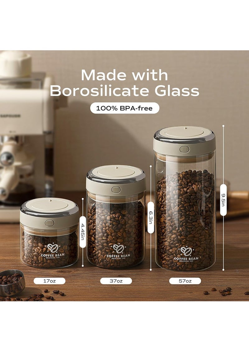 Airtight Coffee Canister Coffee Container with One-Way CO2 Valve and Freshness Tracker, Perfect for Coffee Bean Storage,1100ml Large Capacity