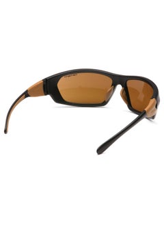carhartt Pyramex Safety Products CHB218D   Carbondale Safety Glasses  Sandstone Bronze Lens with Black Tan Frame  Sandstone Bronze  - Image 4