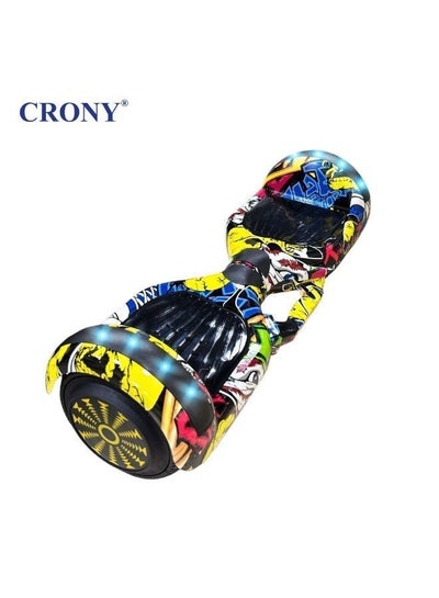 CRONY D1 Self Balancing Electric Hoverboard with Bluetooth LED Lights and Cartoon Design Street Dance
