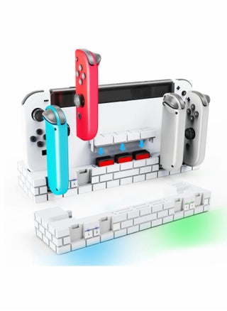 Joy-Con Charging Dock for Switch/Switch OLED - Charge 1-6 Joy-Cons & Store 8 Game Cards - Efficient Joy-Con Controller Charger and Holder. - pzsku/ZB3EC5D8AC6B8C20889EFZ/45/_/1726124350/e96459da-f562-4606-afe6-6b13a796af77